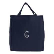 Bolso bordado monograma de la letra C Bolsa
