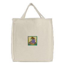 Bolso bordado que cultiva un huerto del verano bolsa de mano bordada