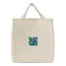 Bolso bordado rosa azul de medianoche bolsas