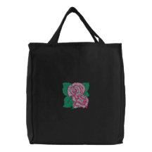 Bolso bordado rosa rosado bolsa