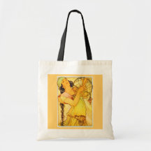 Bolso-Clásico/Vintage-Alfonso Mucha 20 Bolsas De Mano