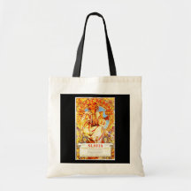 Bolso-Clásico/Vintage-Alfonso Mucha 4 Bolsas De Mano