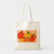 Bolso con las calabazas bolsa de mano