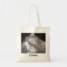 bolso de compras de Lmao del gatito Bolsas Lienzo