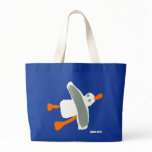 Bolso de compras del arte: Bolso azul y gaviota en bolsas