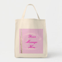 Bolso de compras del músico del flautista de la fl bolsas
