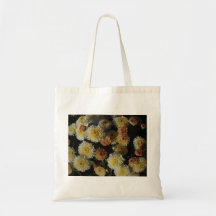 Bolso de compras del tote del crisantemo bolsa lienzo