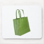 Bolso de compras verde alfombrilla de ratón