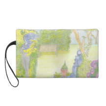 BOLSO DE EMBRAGUE DEL BAGUETTE EN DISEÑO DEL JARDÍ