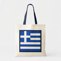 Bolso de la bandera de Grecia Bolsas De Mano