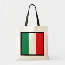 Bolso de la bandera de Italia Bolsas Lienzo