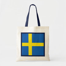 Bolso de la bandera de Suecia Bolsas De Mano