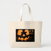 Bolso de la calabaza de Halloween Bolsa De Mano