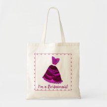 Bolso de la dama de honor - vestido MAGENTA de la  Bolsa De Mano