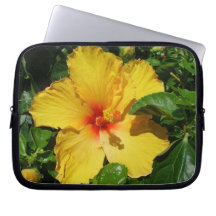 Bolso de la electrónica del hibisco fundas ordendadores