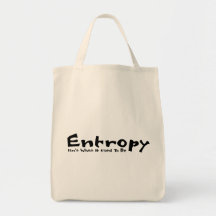 Bolso de la entropía bolsas lienzo
