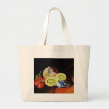 Bolso de la fruta y del azul bolsa