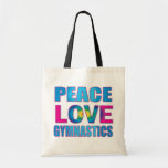 Bolso de la gimnasia del amor de la paz bolsas de mano