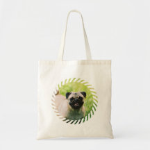 Bolso de la lona del perrito del barro amasado peq bolsas de mano