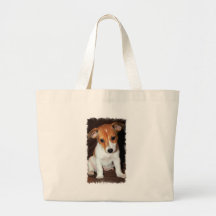 Bolso de la lona del perro de perrito de Jack Russ Bolsa De Mano