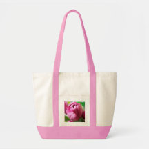 Bolso de la lona del tulipán de las rosas fuertes bolsas de mano