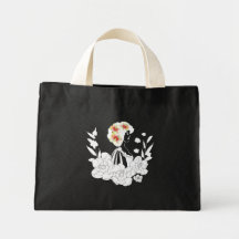 Bolso de la magnolia de la flor bolsa de mano