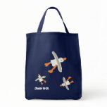 Bolso de la playa del comprador del arte: Gaviotas bolsas