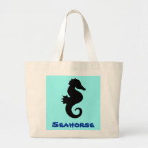 Bolso de la playa del Seahorse Bolsas De Mano