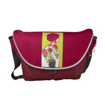 bolso de la señora del tatuaje bolsa de mensajería