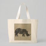 Bolso de la silueta de los rinocerontes del vintag bolsas
