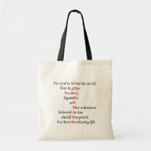 Bolso de la tarjeta del día de San Valentín Bolsa Lienzo