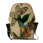 Bolso de las mariposas de la cabeza de muerte bolsas de mensajeria