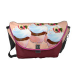 Bolso de los pasteles de la magdalena del chocolat bolsas de mensajeria