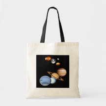 Bolso de los planetas de la Sistema Solar Bolsas Lienzo