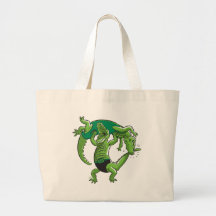 Bolso de lucha del cocodrilo bolsas de mano