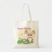 Bolso de lúpulo de Pascua - del conejito de pascua Bolsas Lienzo