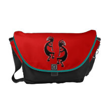 Bolso de Richshaw con el personalizar de Kokopelli Bolsas Messenger