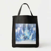 Bolso de ultramarinos de la reina del hielo del in bolsas lienzo