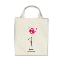 Bolso de ultramarinos del chica de la yoga bolsas