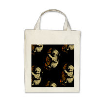 Bolso de ultramarinos del diseño del arte del oso  bolsa