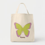 Bolso de ultramarinos reutilizable de la mariposa bolsas