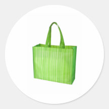 Bolso de ultramarinos reutilizable verde vacío etiquetas  