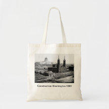 Bolso de Washington de la construcción Bolsa Lienzo