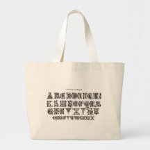 Bolso del alfabeto bolsa