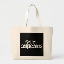 Bolso del blanco de Feliz Cumpleaños Bolsa De Mano