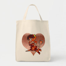 Bolso del chica del diablo del "ligón diabólico" bolsas de mano