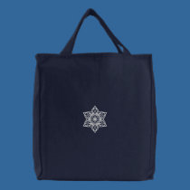 Bolso del copo de nieve bolsas bordadas