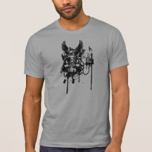 Bolso del cráneo camisetas