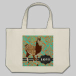 Bolso del damasco del amor de la llama bolsas
