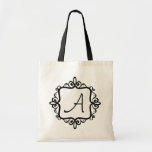 Bolso del favor del boda del monograma bolsa